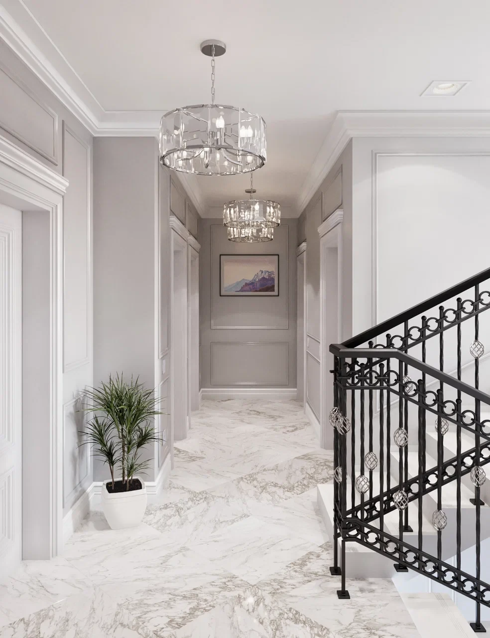 white and gray optical illusion