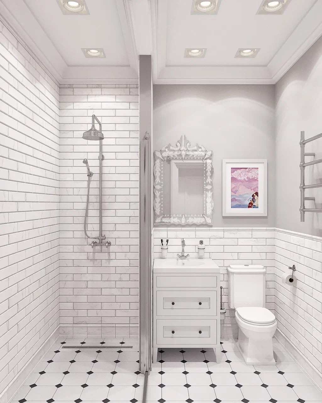 white and gray optical illusion